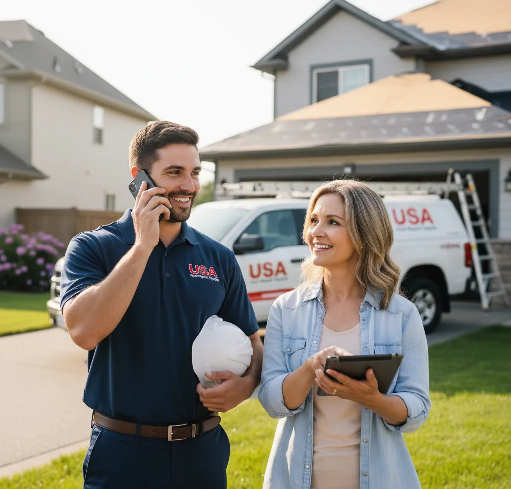 USA Roof Repair Experts customer support in Fletcher